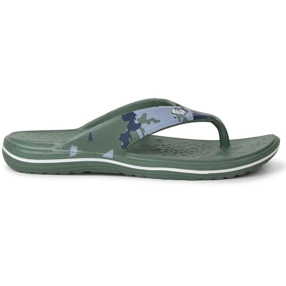 A-HA Green Casual Slipper For Mens BEACHTIM51 By Liberty