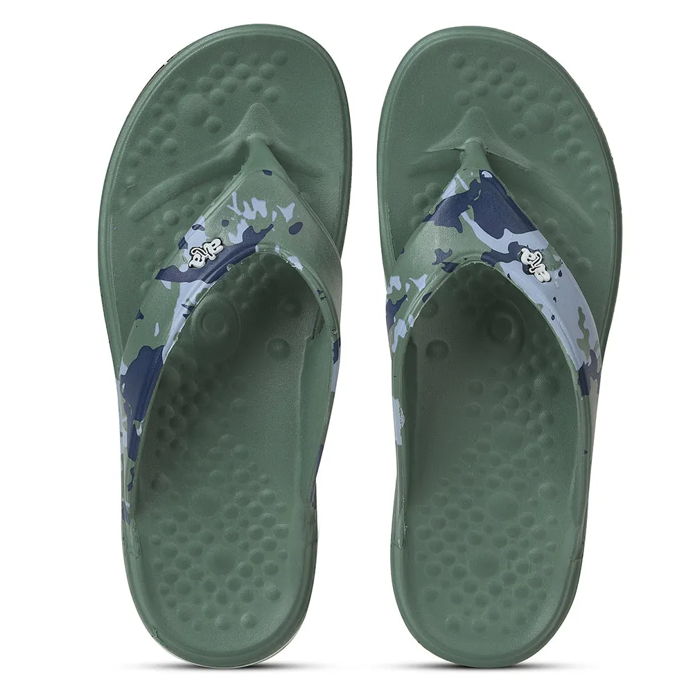 A-HA Green Casual Slipper For Mens BEACHTIM51 By Liberty