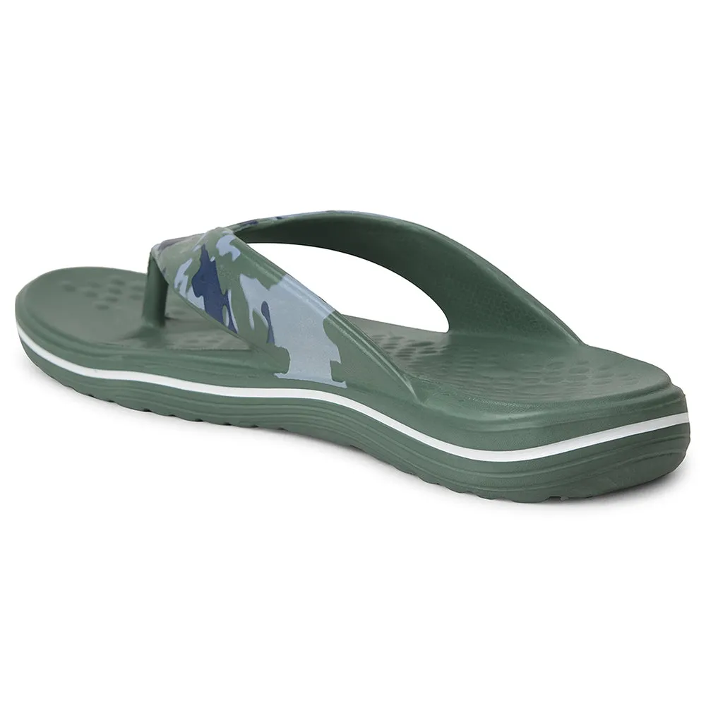A-HA Green Casual Slipper For Mens BEACHTIM51 By Liberty