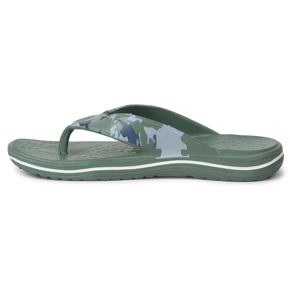 A-HA Green Casual Slipper For Mens BEACHTIM51 By Liberty