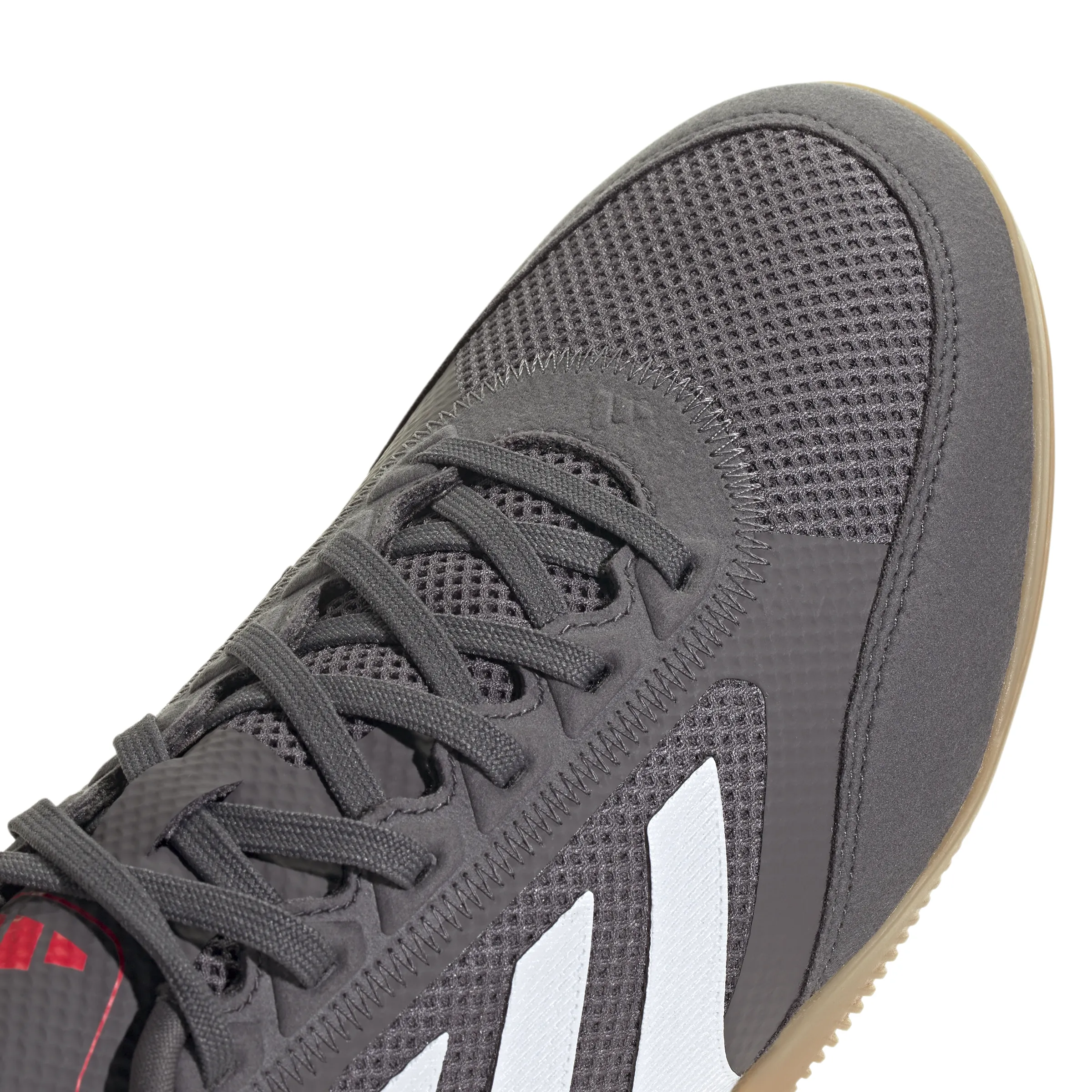 adidas Predator League IN indoor Soccer Shoes - grey strata/ftwr white/lucid red