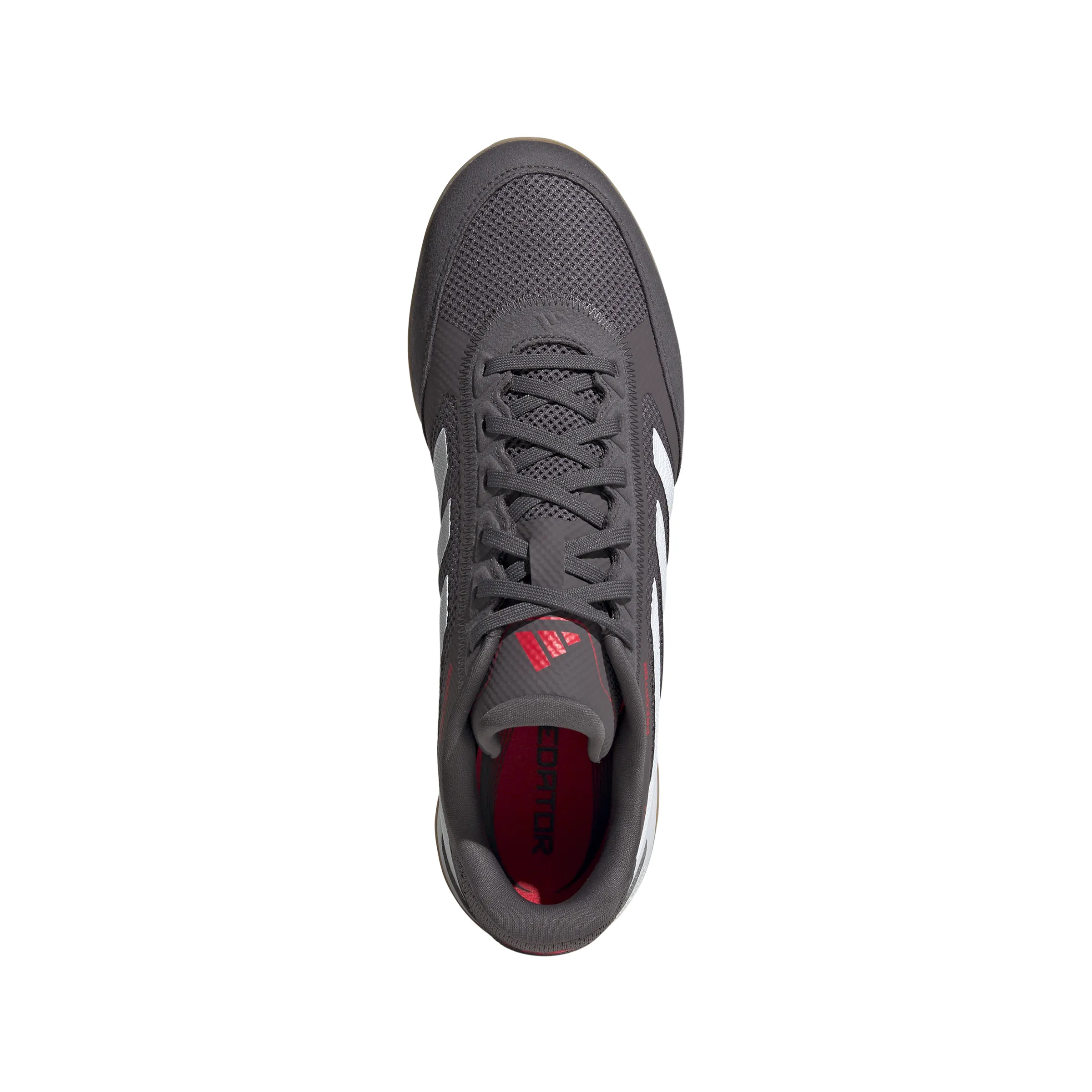 adidas Predator League IN indoor Soccer Shoes - grey strata/ftwr white/lucid red