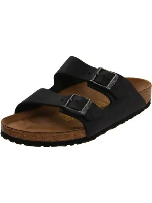 Arizona Mens Leather Coated Slide Sandals