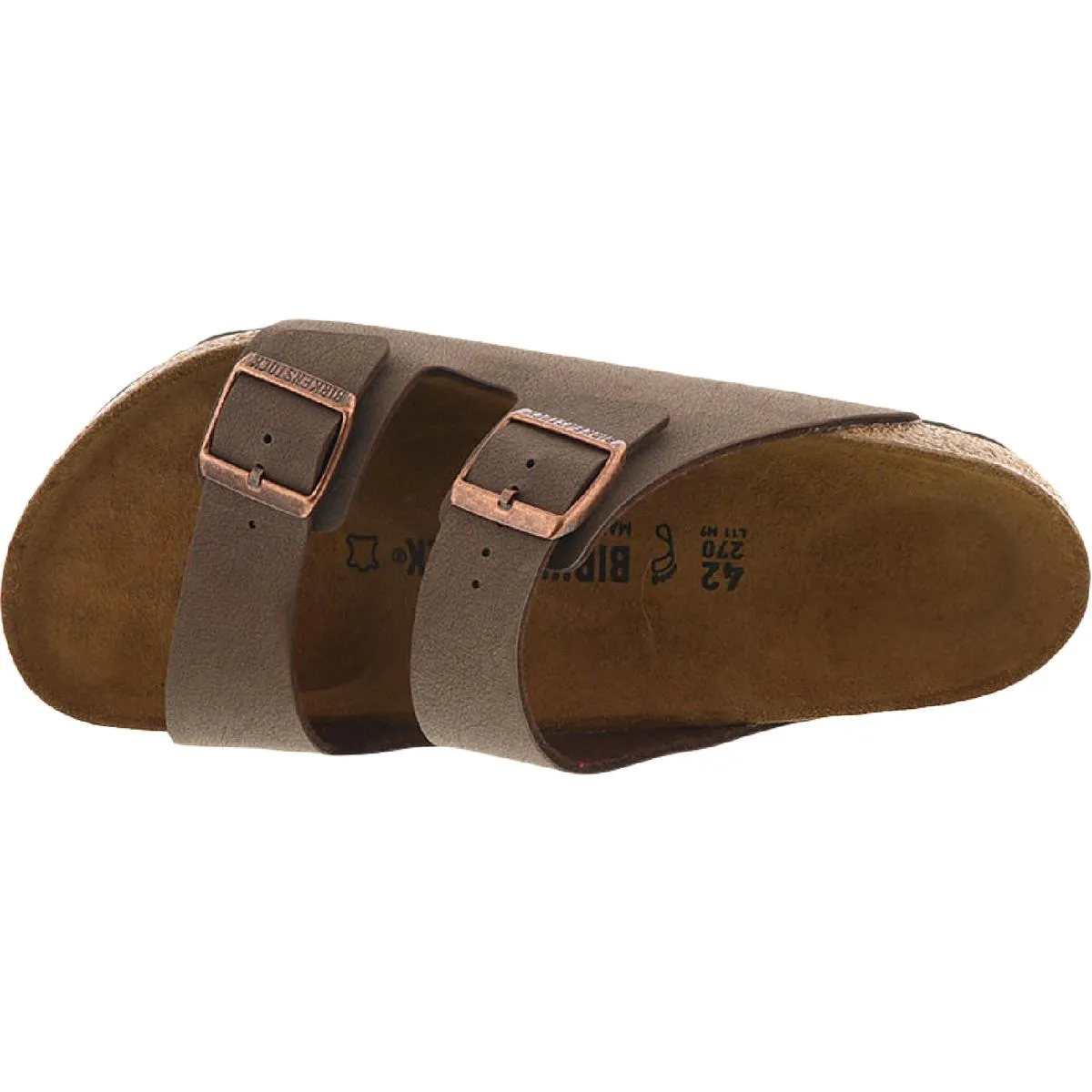 Arizona Mens Leather Flat Footbed Sandals