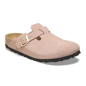 Birkenstock Boston - Suede Leather - Light Rose