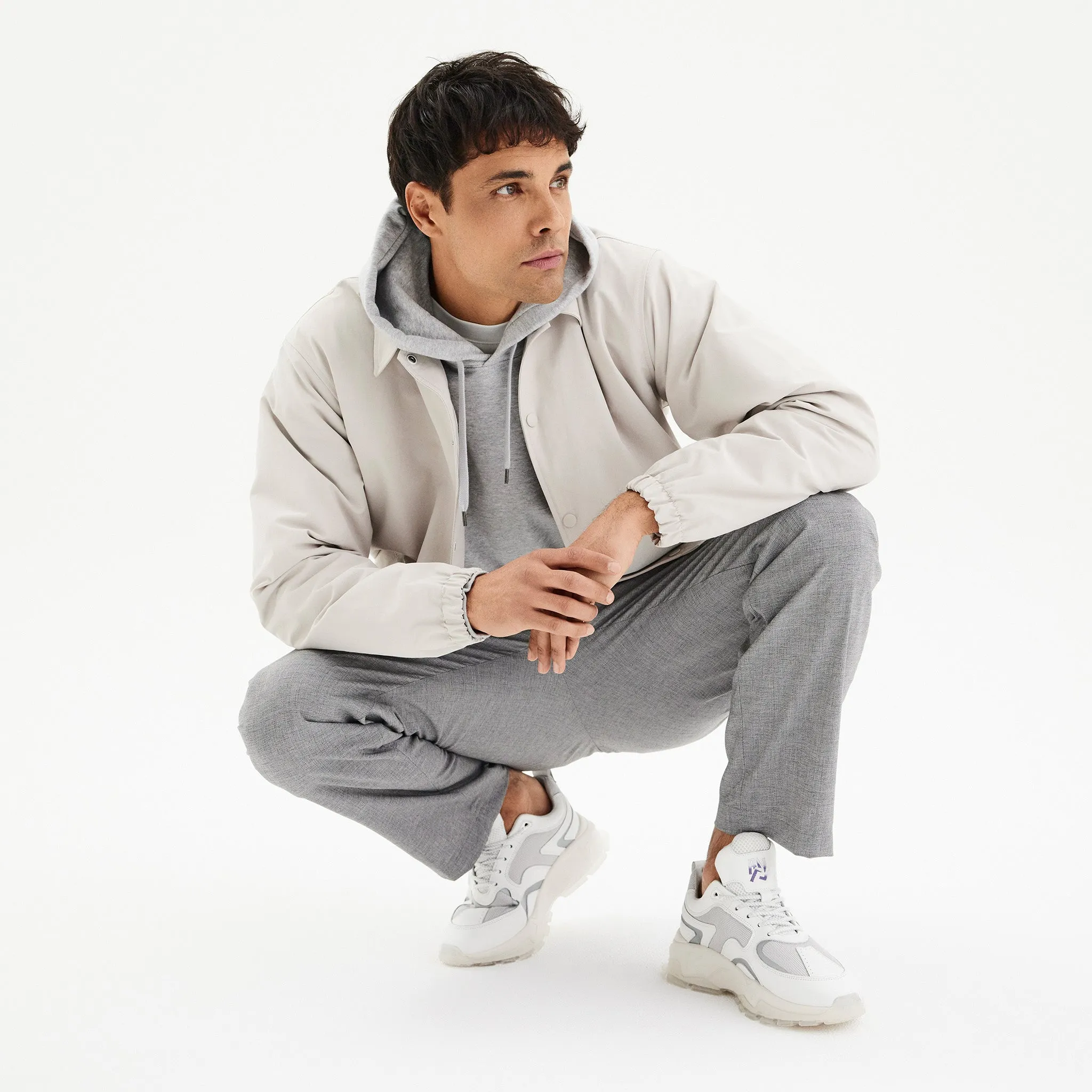 Bolster Mens White/Silver