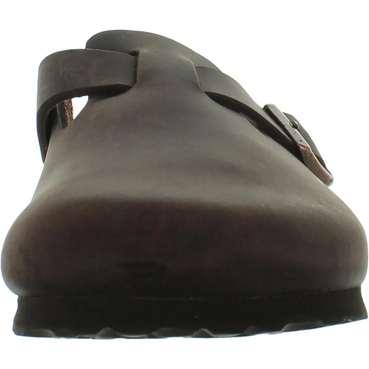 Boston BS Mens Leather Flat Slip-on Shoes