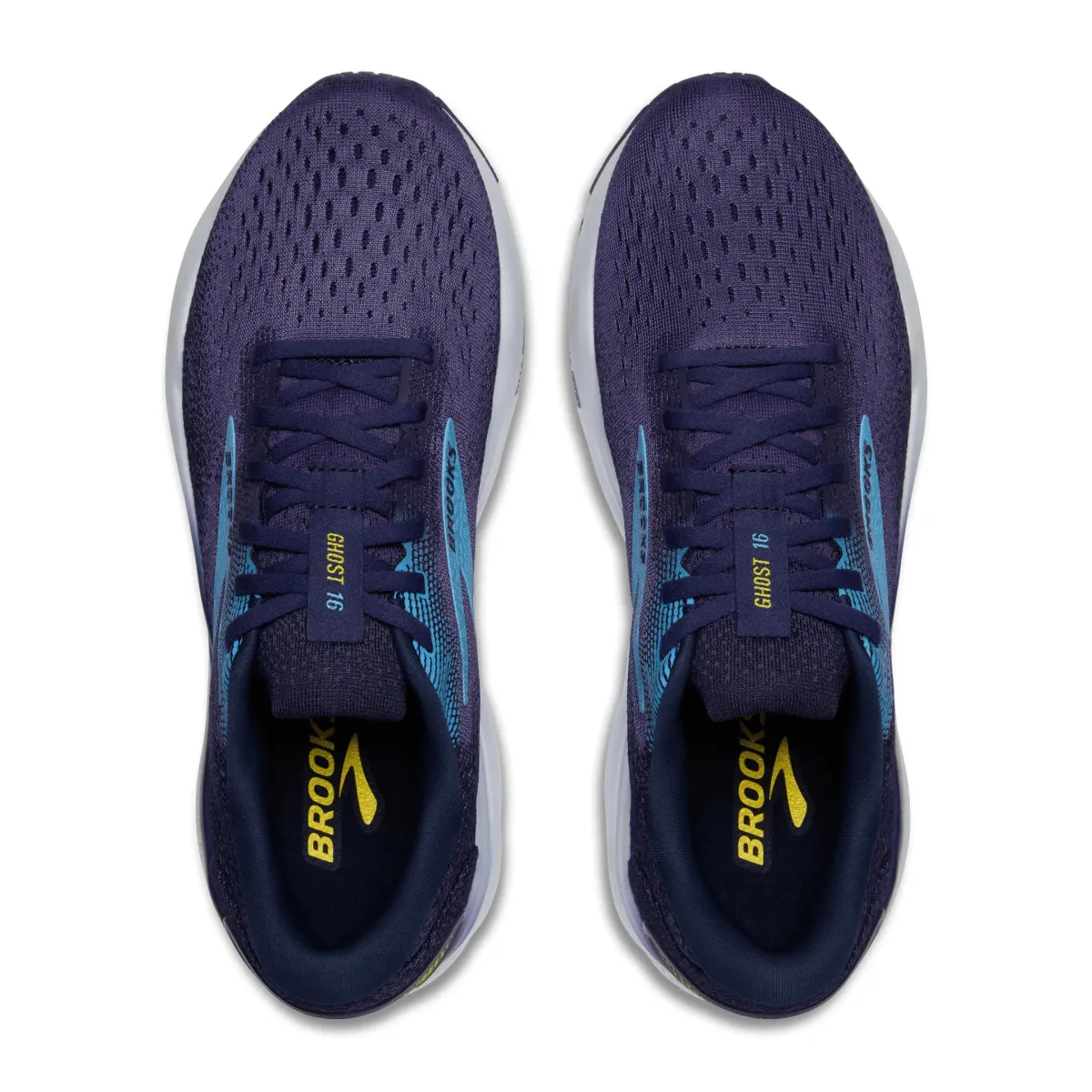Brooks Men's Ghost 16 Blue/Bonnie Blue/Yellow