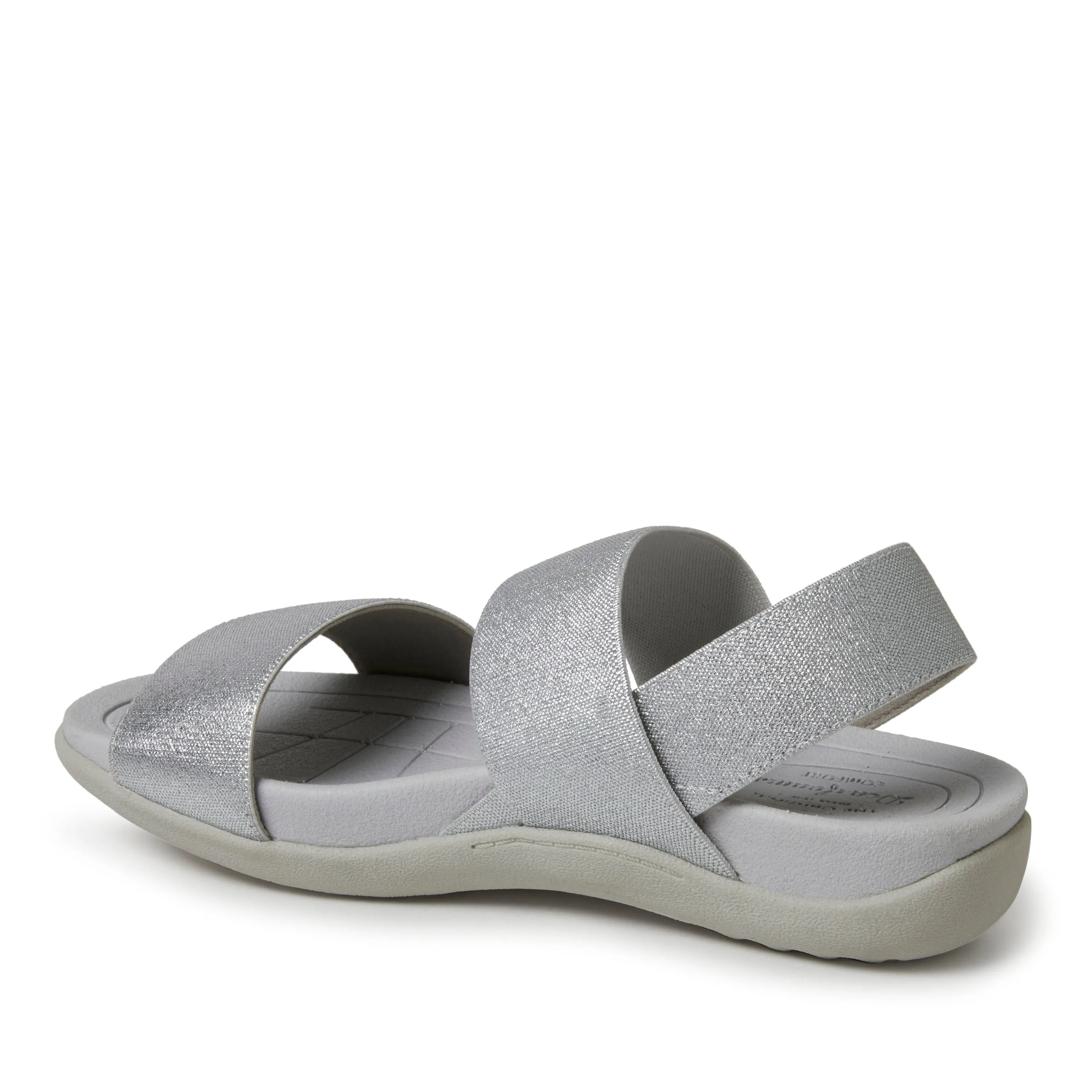 Dearfoams Women's Sloane Low Foam Back Strap Sandal
