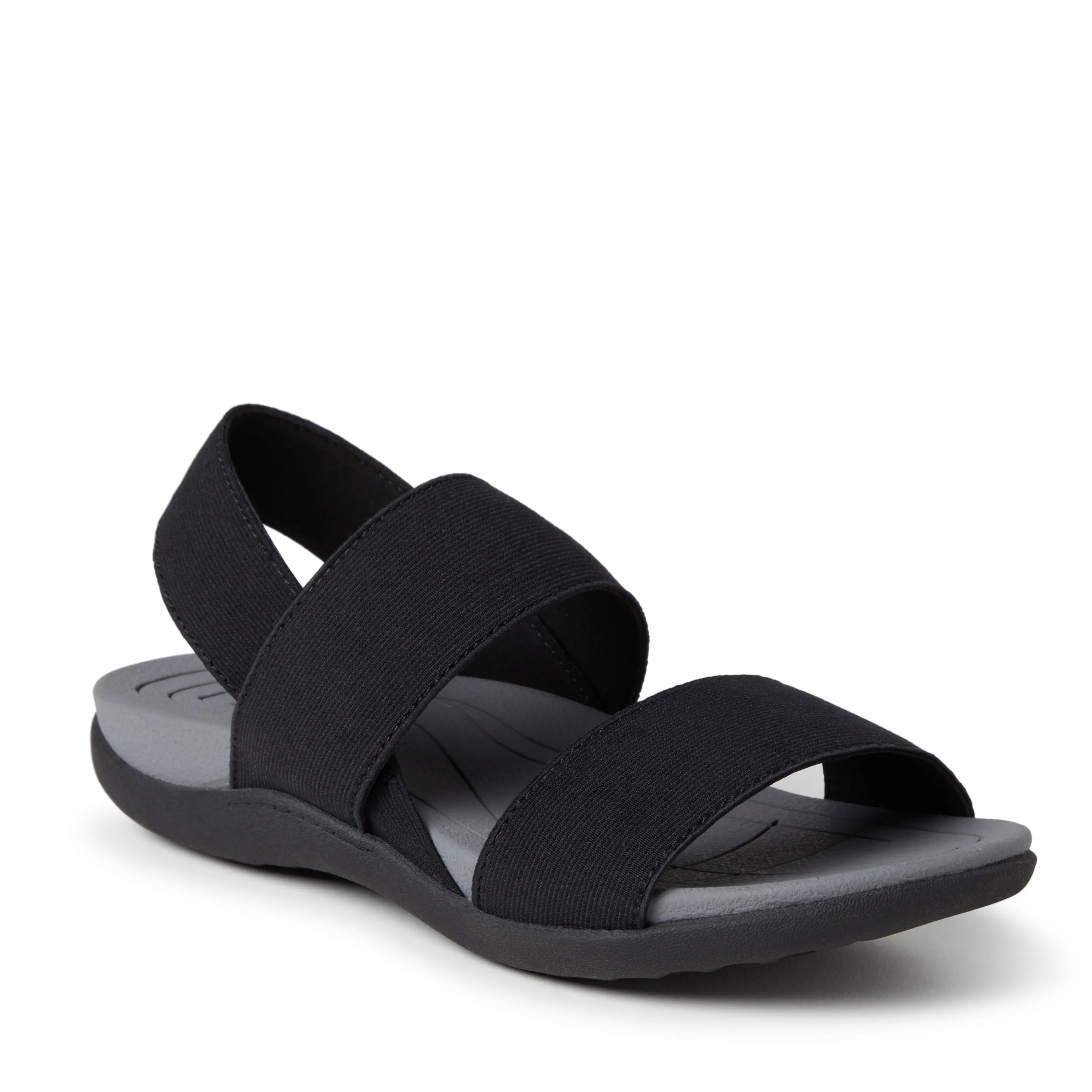 Dearfoams Women's Sloane Low Foam Back Strap Sandal
