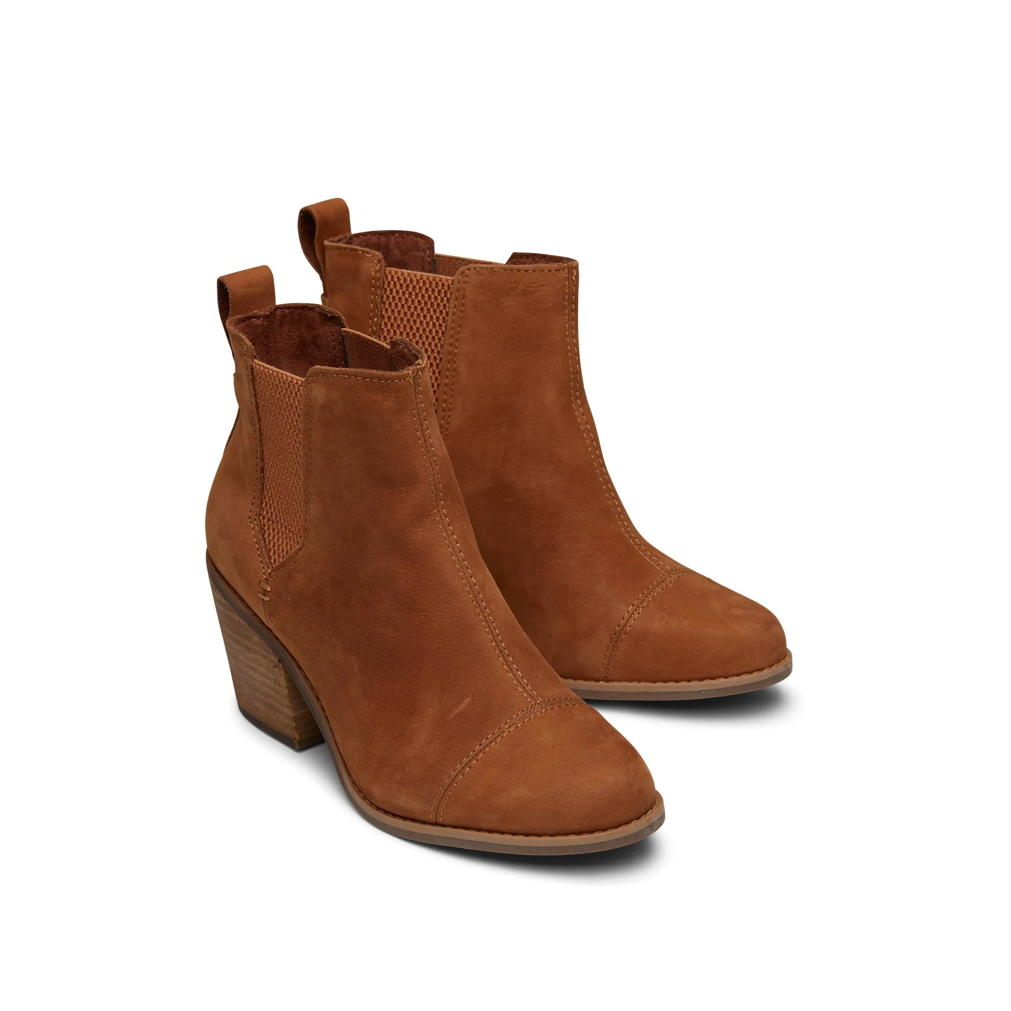 Everly Tan Nubuck Heeled Boot