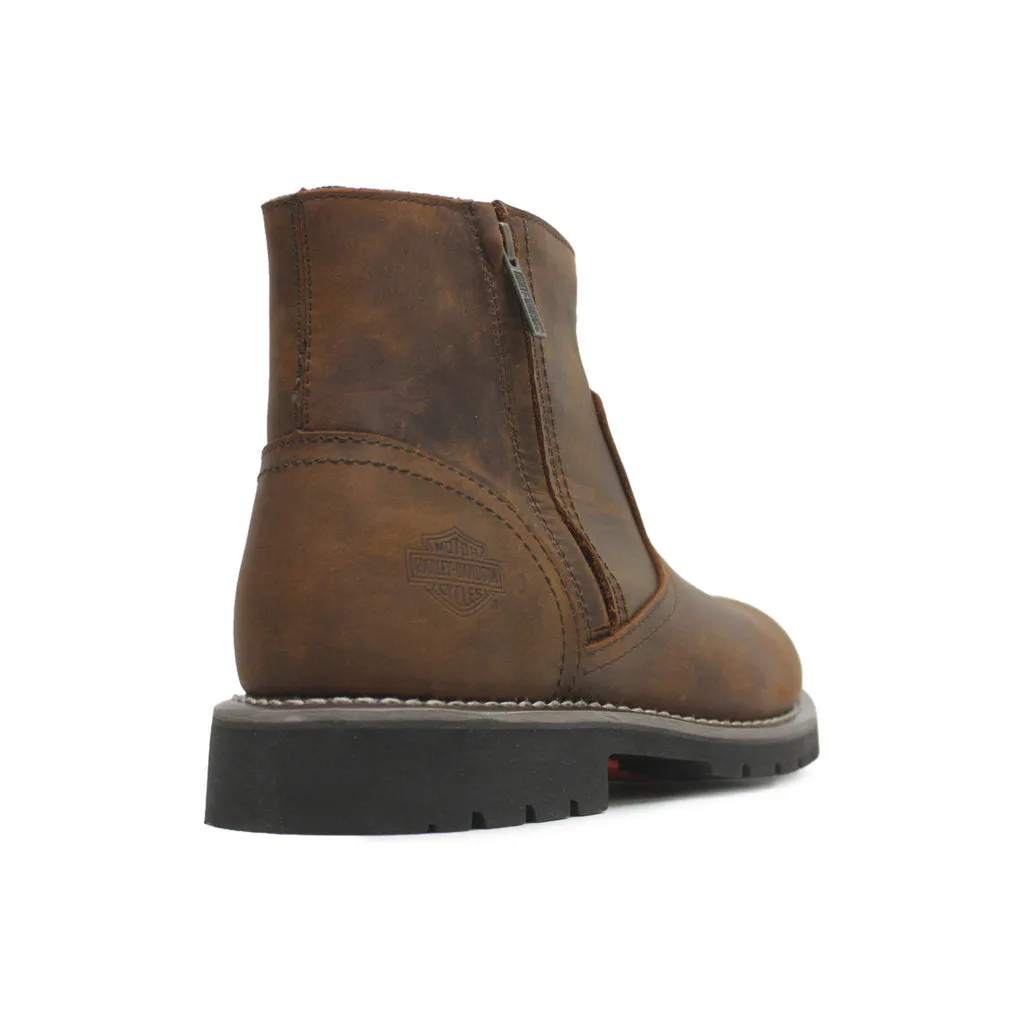 Harley Davidson Winslow 5 Inch Full Grain Leather Men's Ankle Boots