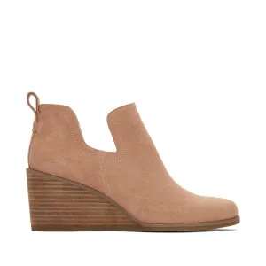 Kallie Brown Suede Wedge Boot