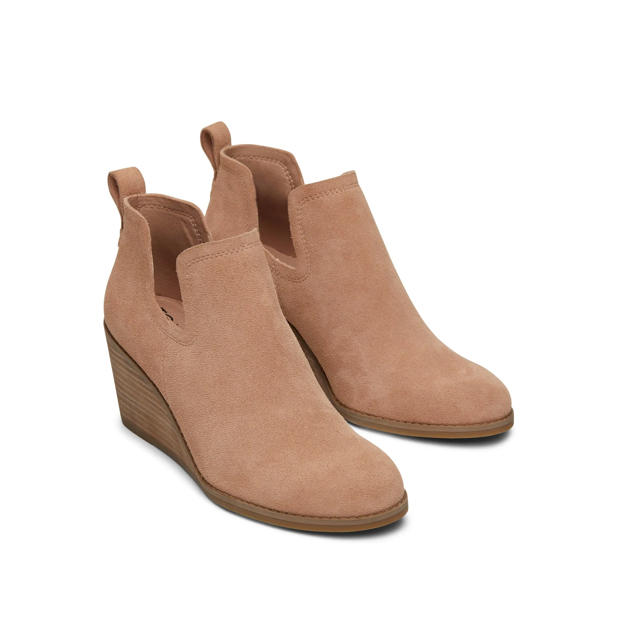 Kallie Brown Suede Wedge Boot