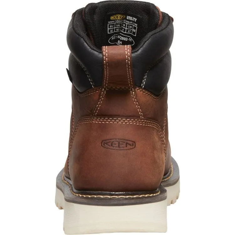 KEEN CINCINNATI 6" WATERPROOF 90° HEEL BOOT SOFT TOE MEN'S MEDIUM AND WIDE