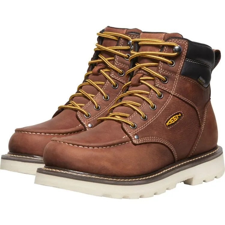 KEEN CINCINNATI 6" WATERPROOF 90° HEEL BOOT SOFT TOE MEN'S MEDIUM AND WIDE