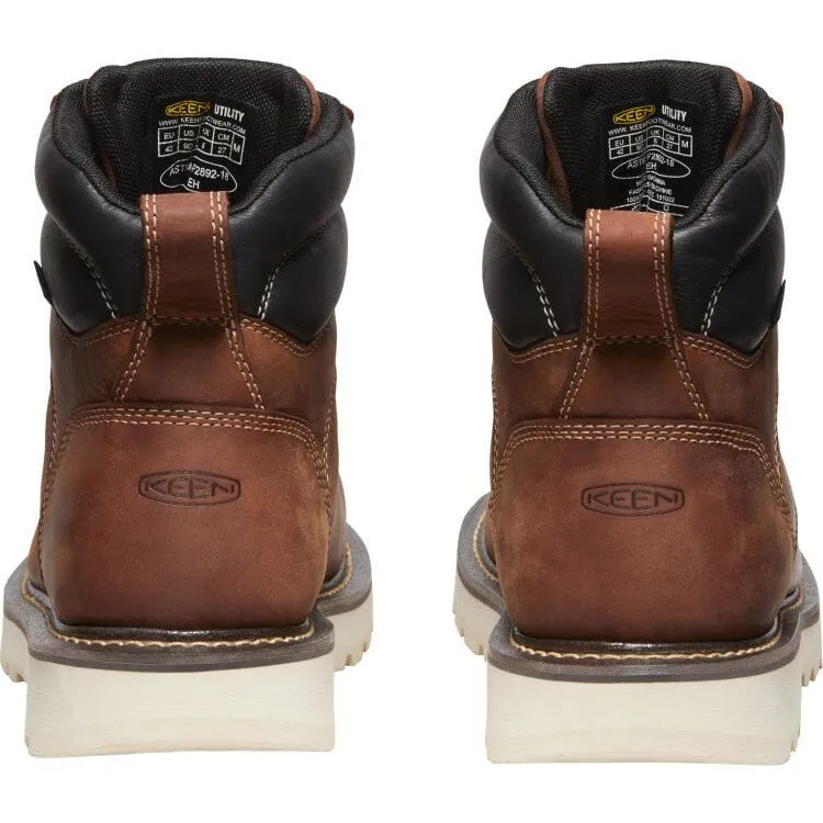 KEEN CINCINNATI 6" WATERPROOF 90° HEEL BOOT SOFT TOE MEN'S MEDIUM AND WIDE