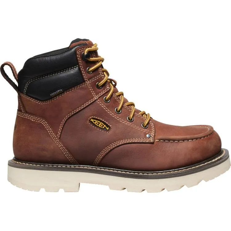 KEEN CINCINNATI 6" WATERPROOF 90° HEEL BOOT SOFT TOE MEN'S MEDIUM AND WIDE