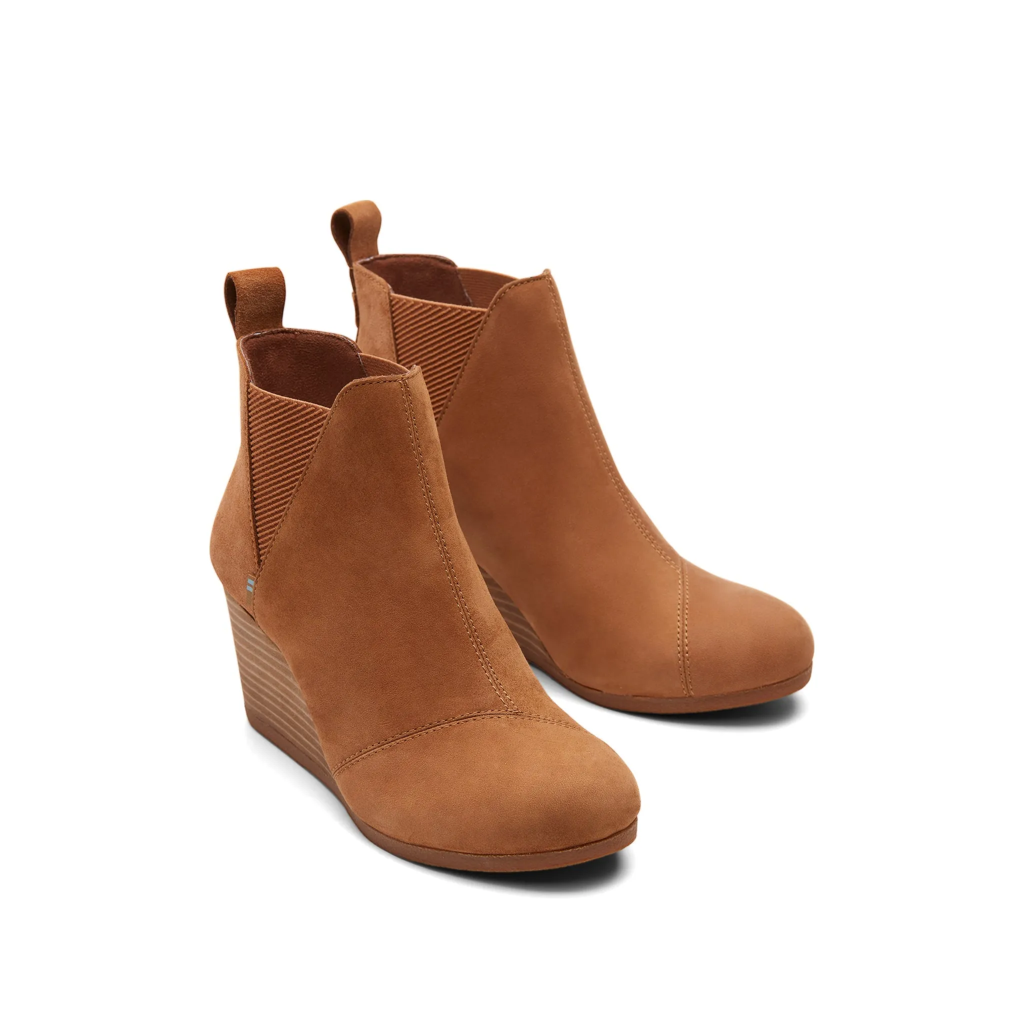 Kelsey Tan Suede Wedge Bootie