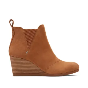 Kelsey Tan Suede Wedge Bootie