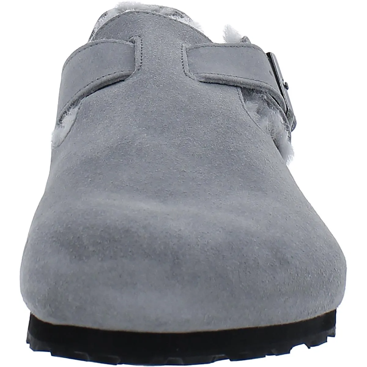 London Shearling Mens Suede Footbed Loafers
