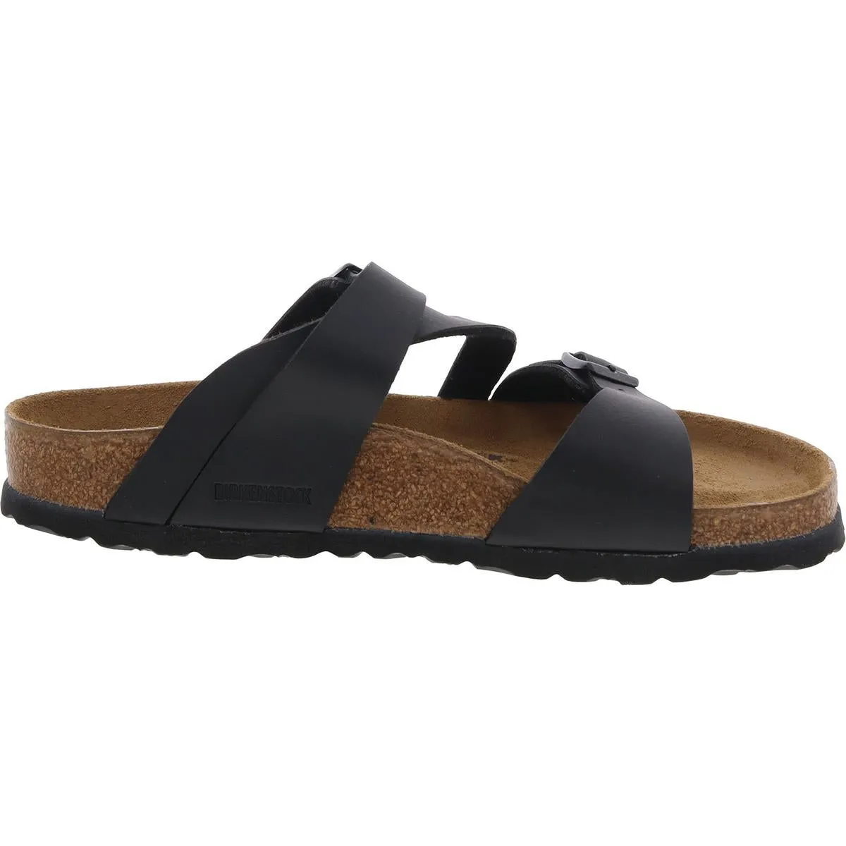 Mens Buckle Cork Slide Sandals