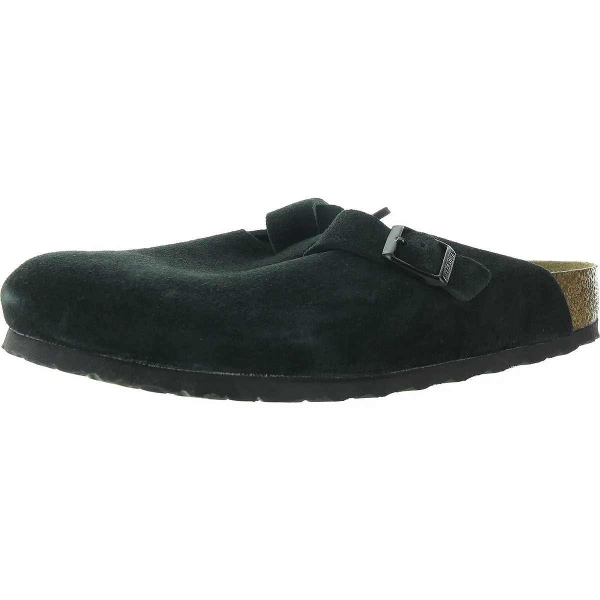 Mens Buckle Leather Clogs