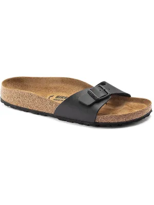 Mens Leather Cork Slide Sandals