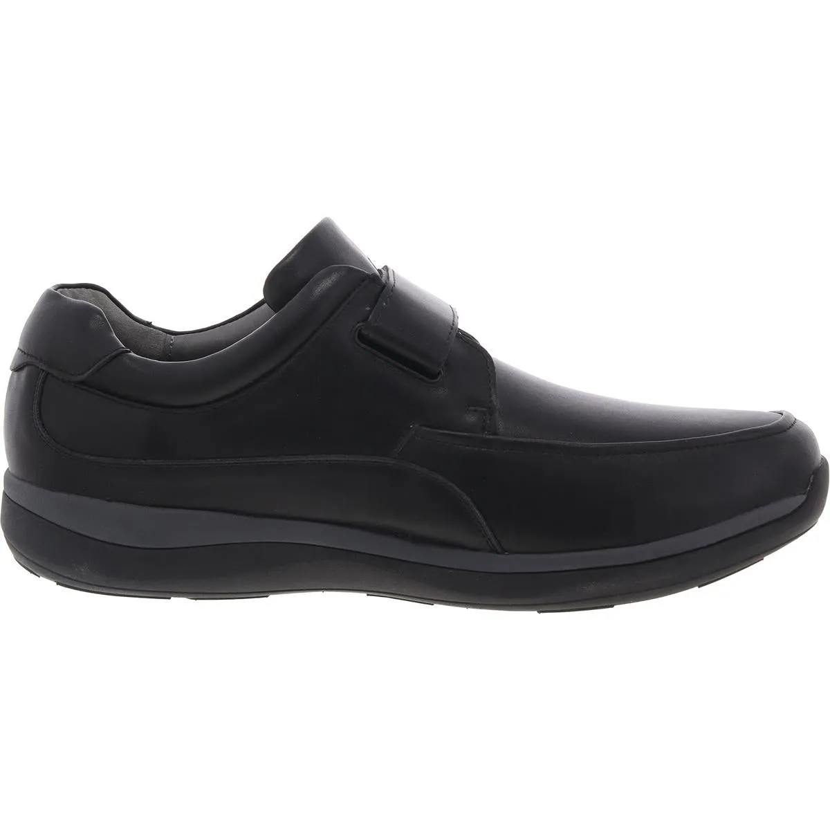 Mens Leather Laceless Slip-On Sneakers