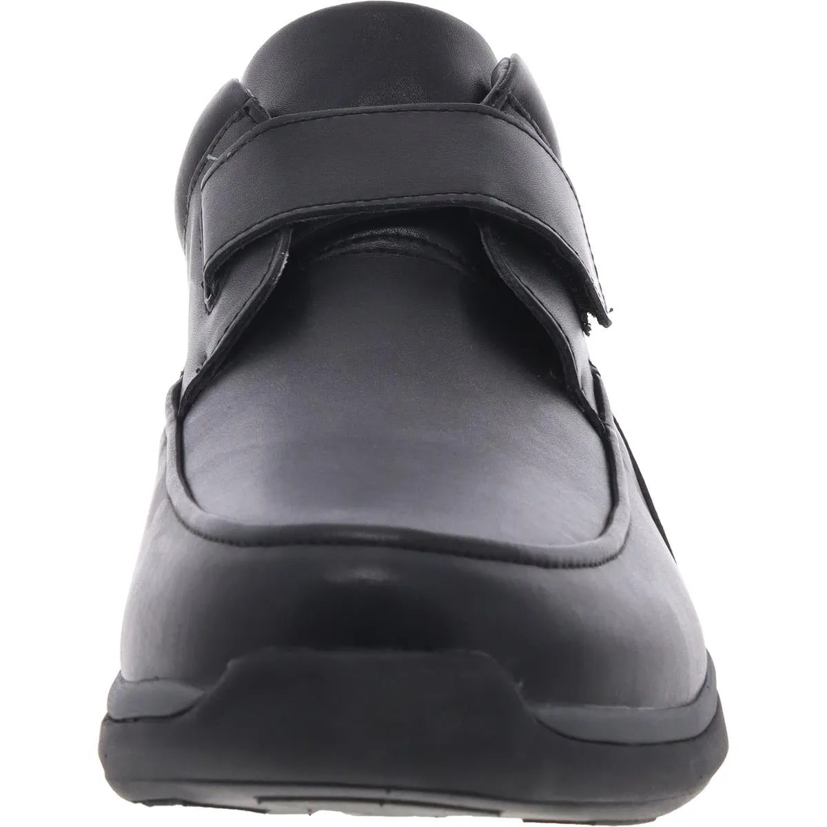 Mens Leather Laceless Slip-On Sneakers