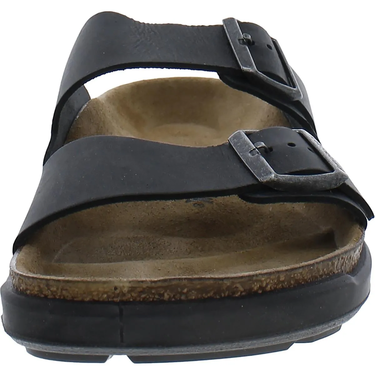 Mens Leather Slide Sandals