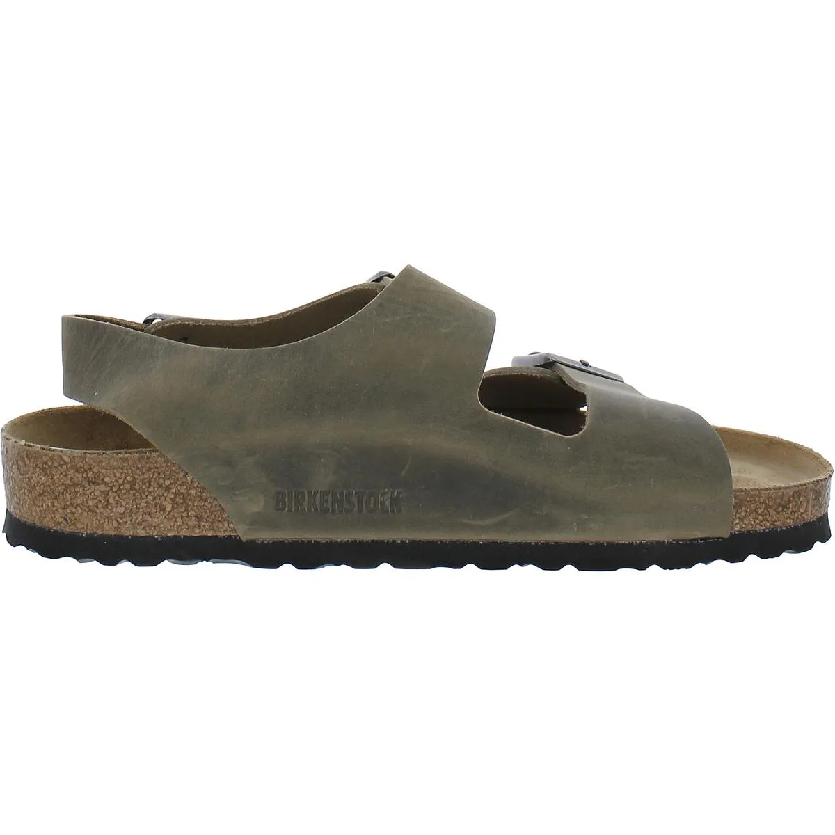 Mens Leather Slide Sandals