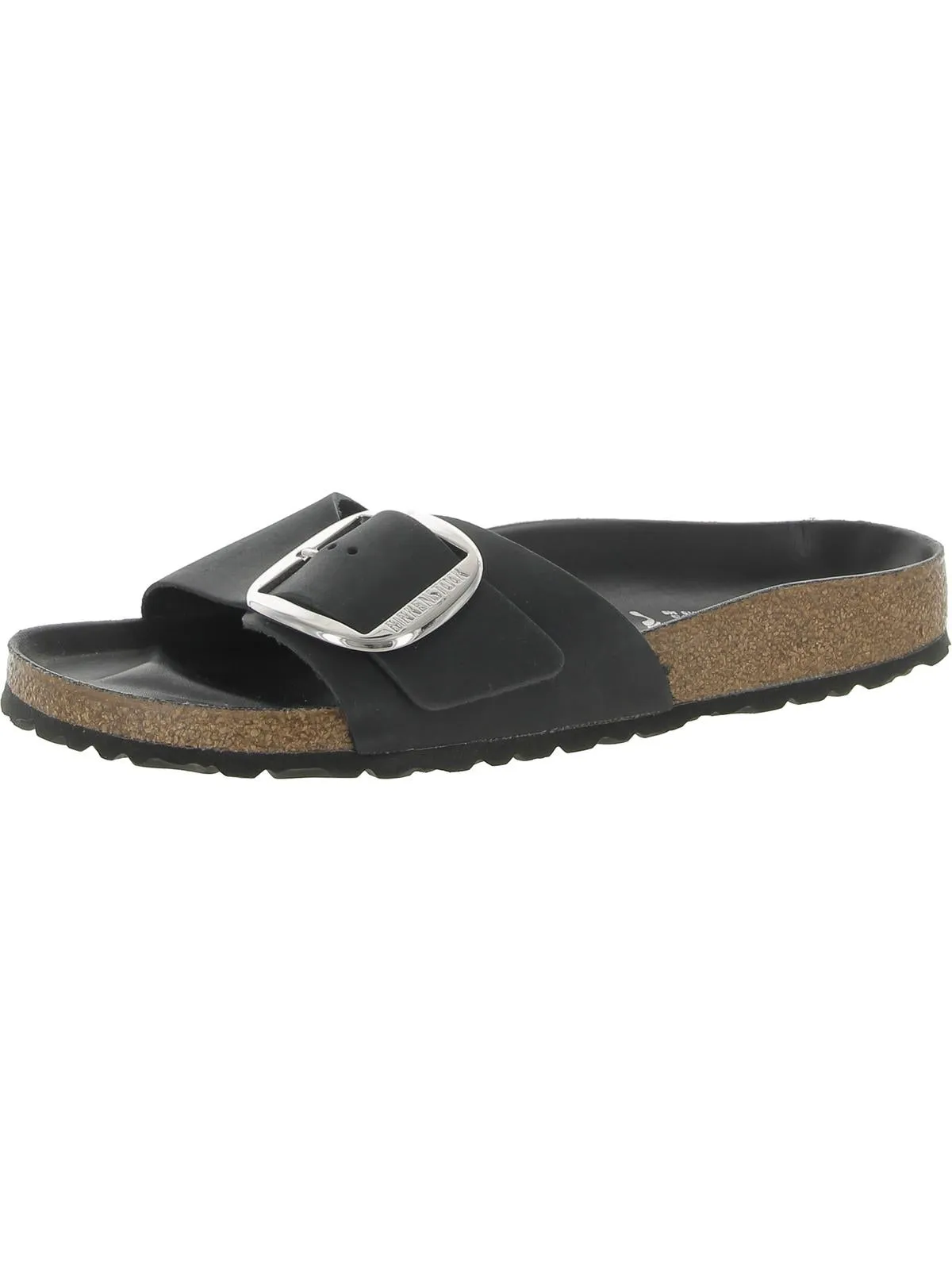 Mens Leather Slip On Slide Sandals