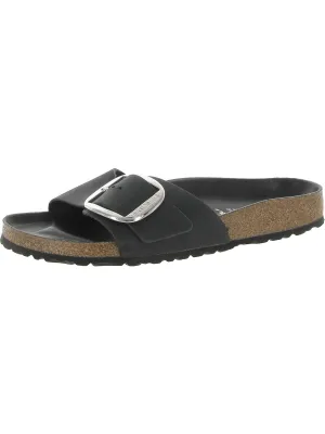 Mens Leather Slip On Slide Sandals