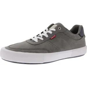 Mens Perforated Faux Leather Casual And Fashion Sneakers