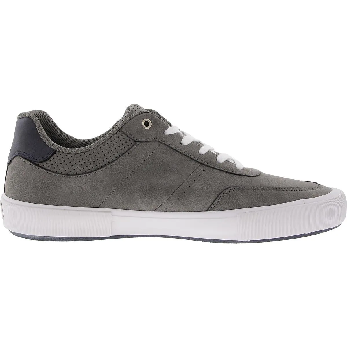 Mens Perforated Faux Leather Casual And Fashion Sneakers