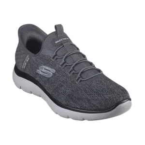 Men's Slip-ins Summits Key Pace Charcoal Mesh/Black Trim