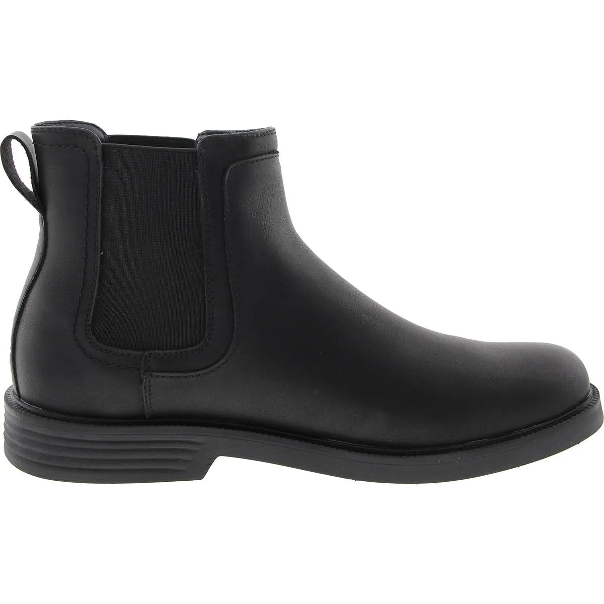 Mens Stretch Manmade Chelsea Boots