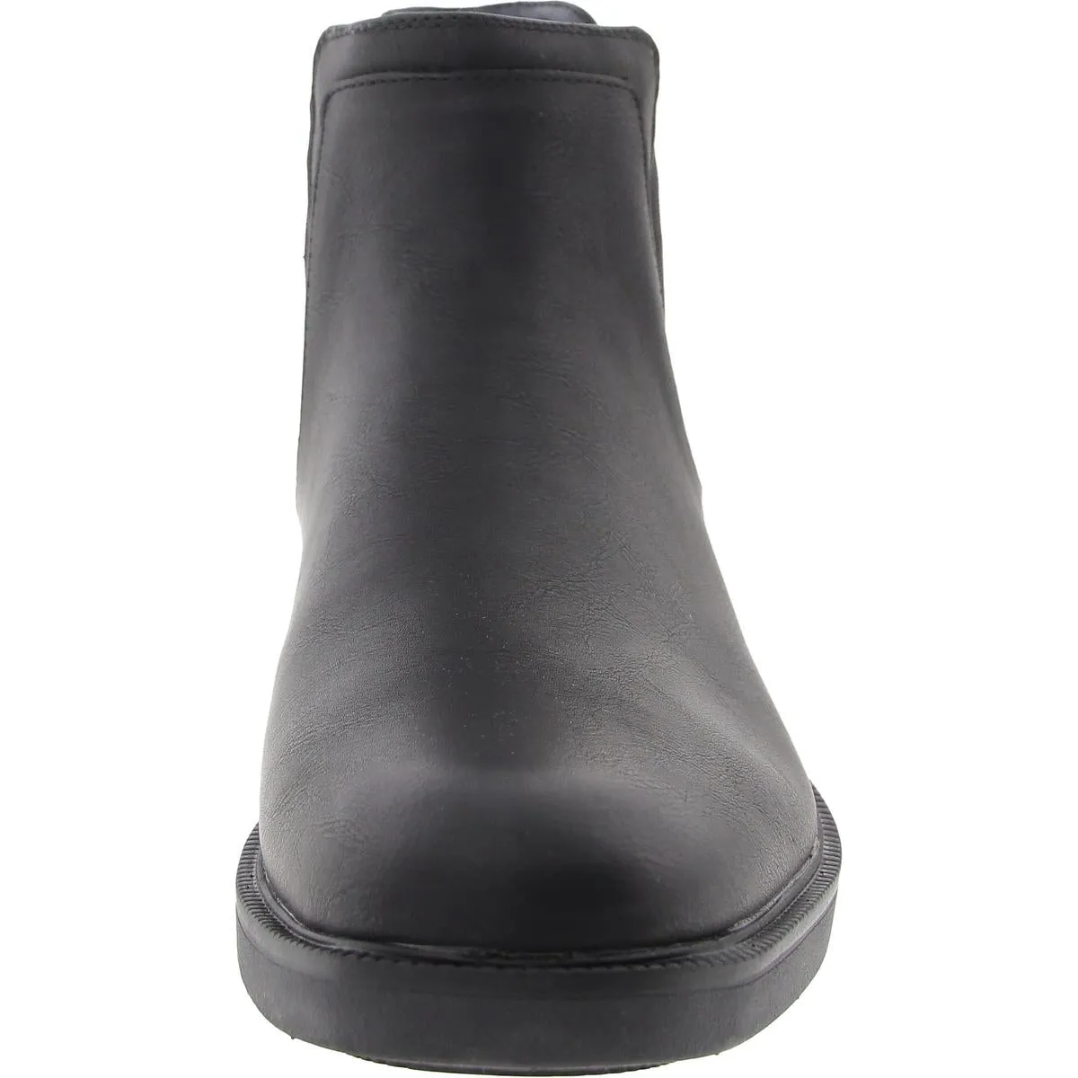 Mens Stretch Manmade Chelsea Boots