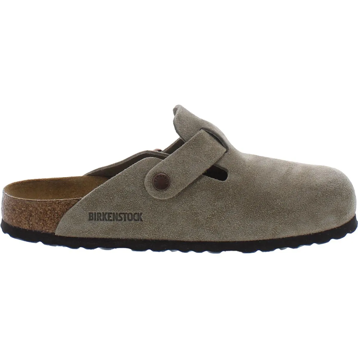 Mens Suede Clog Slide Sandals