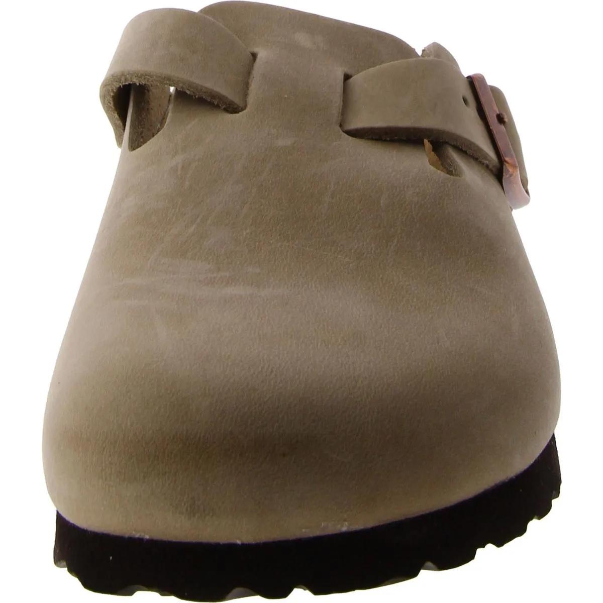 Mens Suede Footbed Slide Sandals