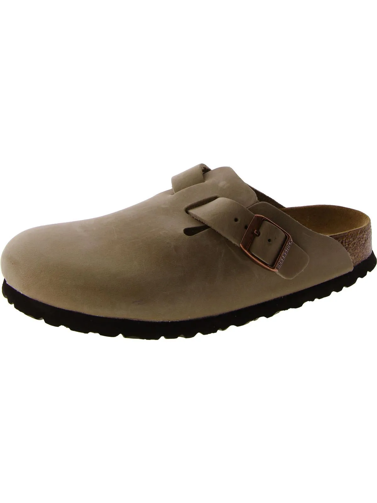 Mens Suede Footbed Slide Sandals
