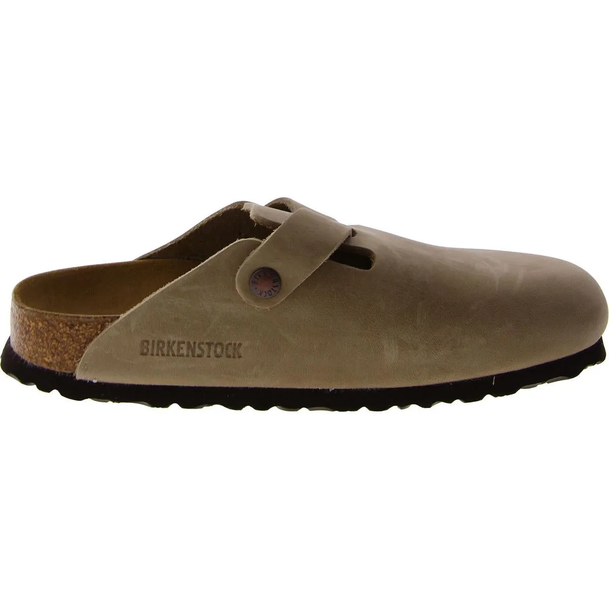 Mens Suede Footbed Slide Sandals