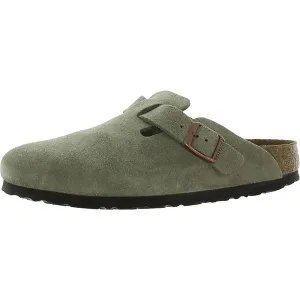 Mens Suede Slip On Mule Sandals