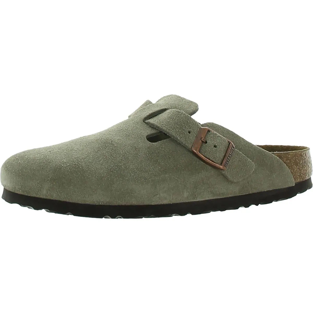 Mens Suede Slip On Mule Sandals