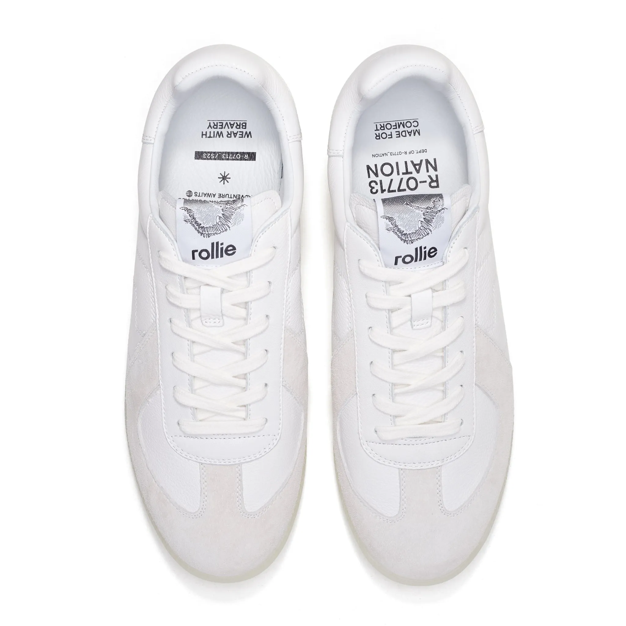 Pace Mens All White/Clear