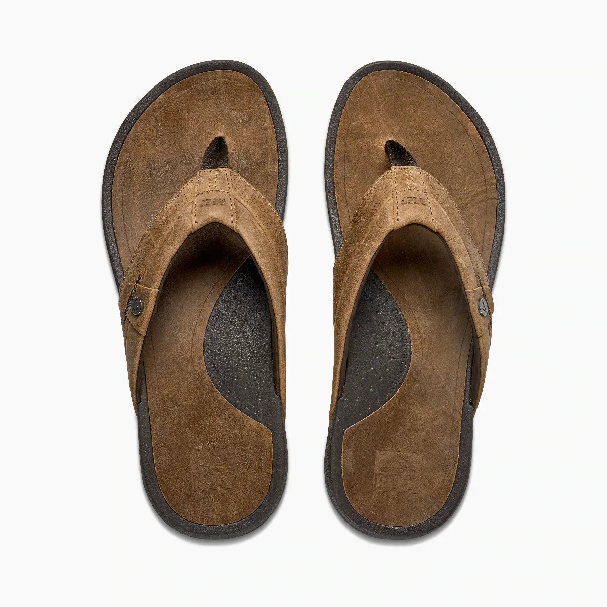 Reef Pacific LE Leather Mens Sandal - Java Brown