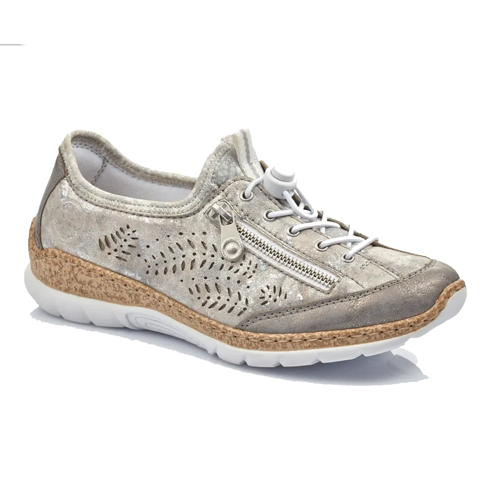 Rieker Women's N42K6-40 Grey Metallic