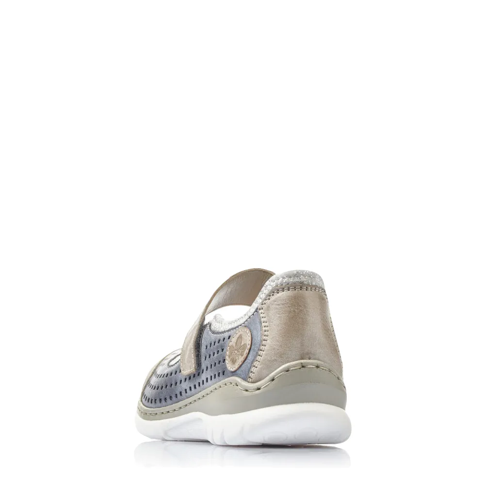 Rieker Women's Nikita B5 Mary Jane in Jeans Blue