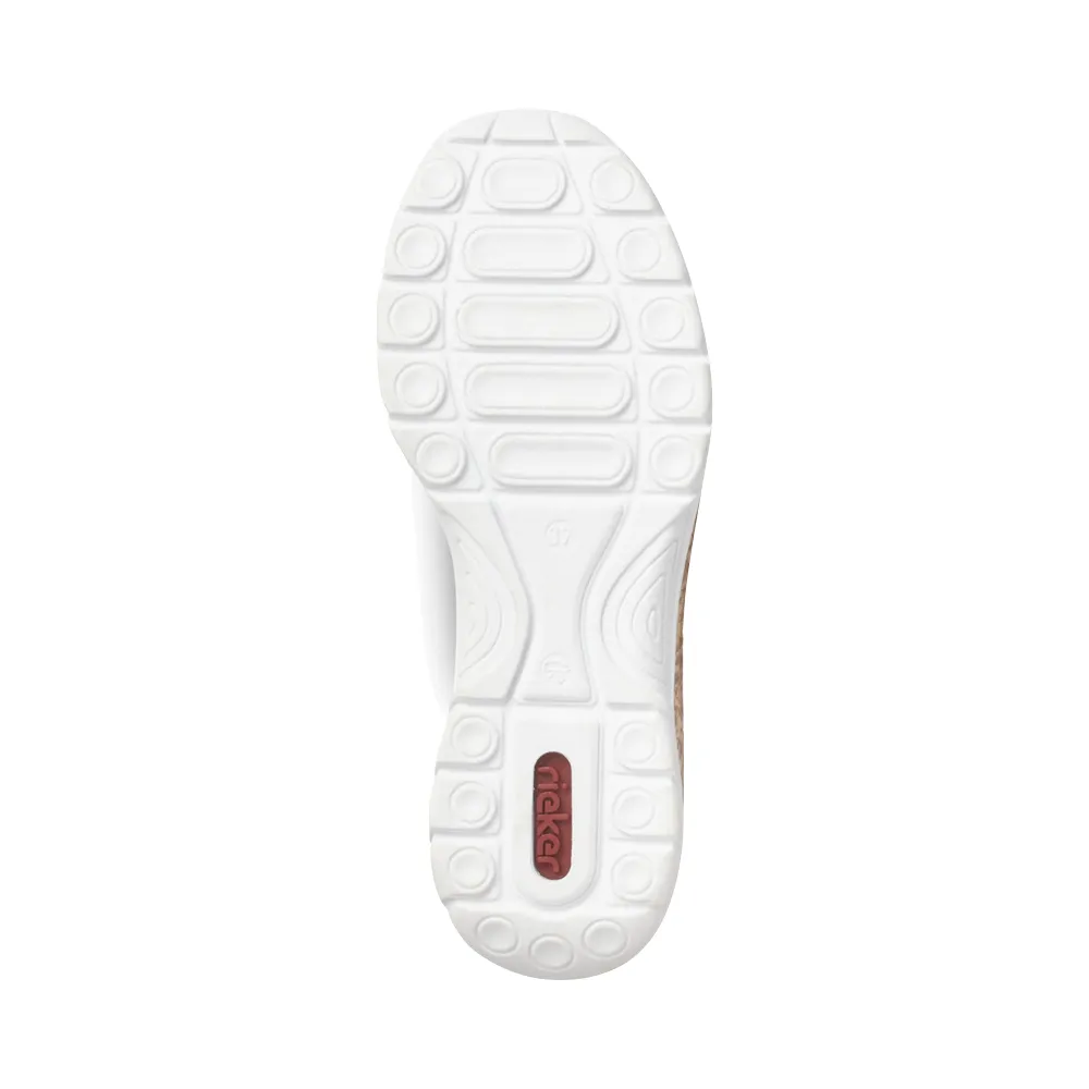 Rieker Women's Nikita P6 Bungee Shoe in Navy